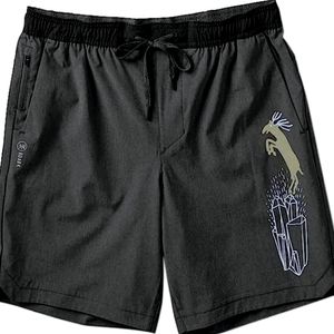 COPY - NWT ROARK RUN AMOK SERRANO ACTIVE DRAWSTRING SHORTS LG BLACK